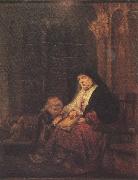 REMBRANDT Harmenszoon van Rijn Hannab in the Temple (mk33) oil painting picture wholesale